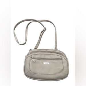 Multi Sac Zippy four compartments Crossbody Bag  beige